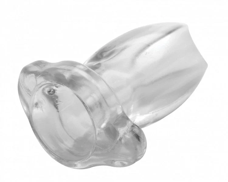 small anal toys for first timers-Peephole Clear Hollow Anal Plug - Small