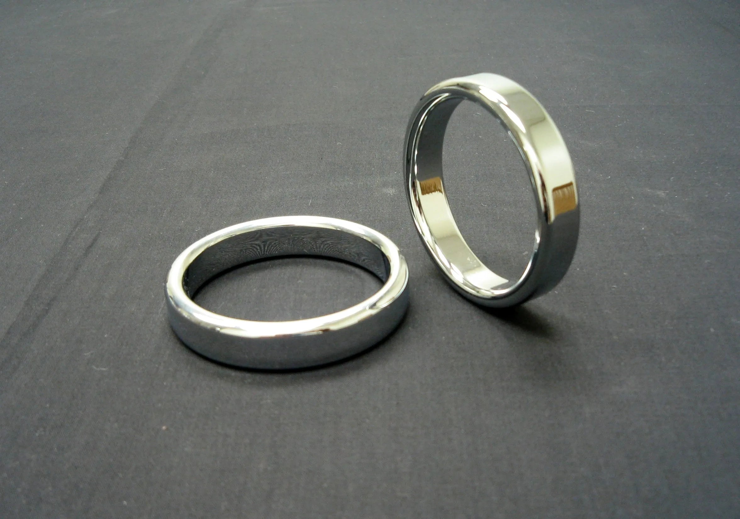 cock ring high style-Narrow Style Cockring in Chrome