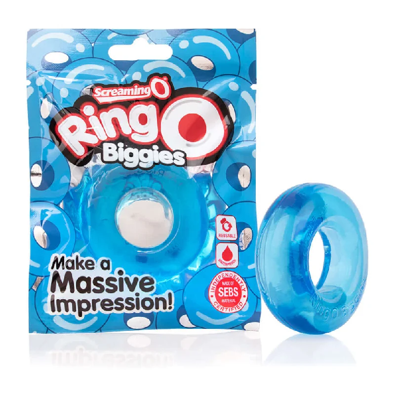 cock ring soft grip-RingO Biggies Blue: Colossal Cock Rings for an Enhanced Experience