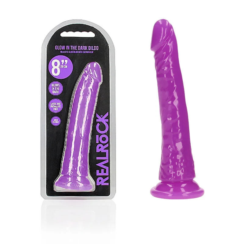 penis-health-screening-tips-REALROCK 20 cm Slim Glow in the Dark Neon -