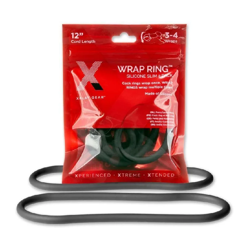 anal toys for intimate play-Perfect Fit Brand XPLAY GEAR Wrap Ring Slim 12" ( 2 Pack)