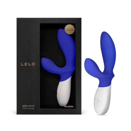 anal toys for intense fun-LELO LOKI WAVE Rechargeable Dual Stimulation Prostate Vibrator Federal Blue