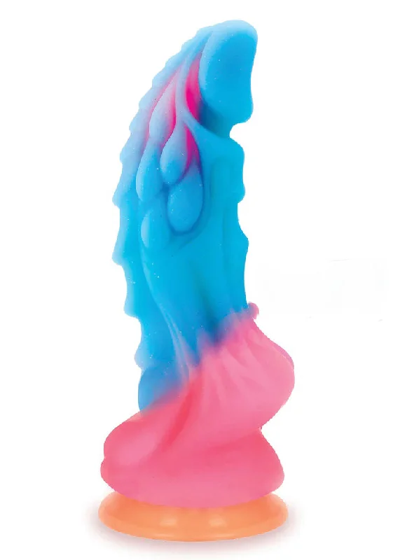 Dildo-latex-Alien Nation Dragon Silicone Glow in the Dark Creature Dildo - Multicolor