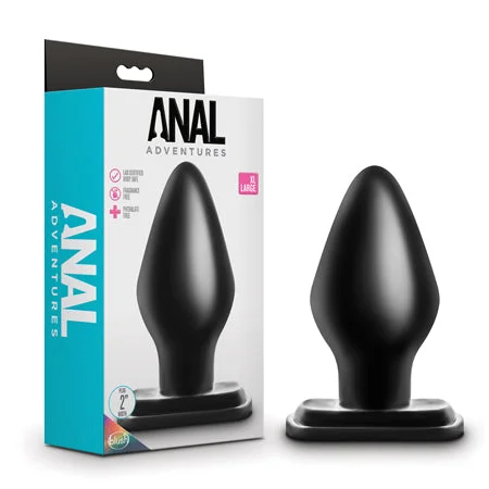 anal toys for couples fun-Blush Anal Adventures XL Plug Black