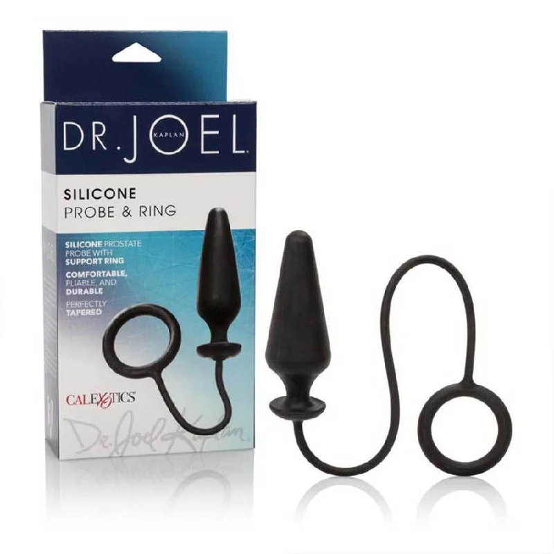 anal toys for couples nights-Dr. Joel Kaplan Silicone Cock Ring & Anal Probe