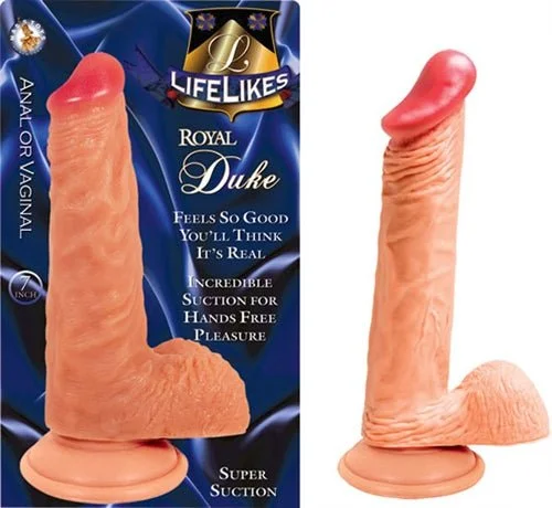 penis-pain-relief-options-Lifelike Flesh Royal Duke 7 Inch