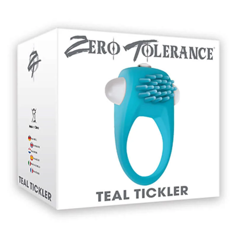 cock ring snug fit-Enhance Intimacy with Teal Tickler Vibrating Cock Ring | Zero Tolerance