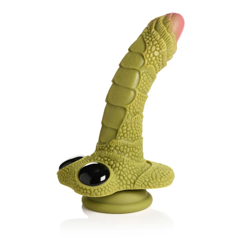 Dildo-styled-Swamp Monster Green Scaly Silicone Dildo