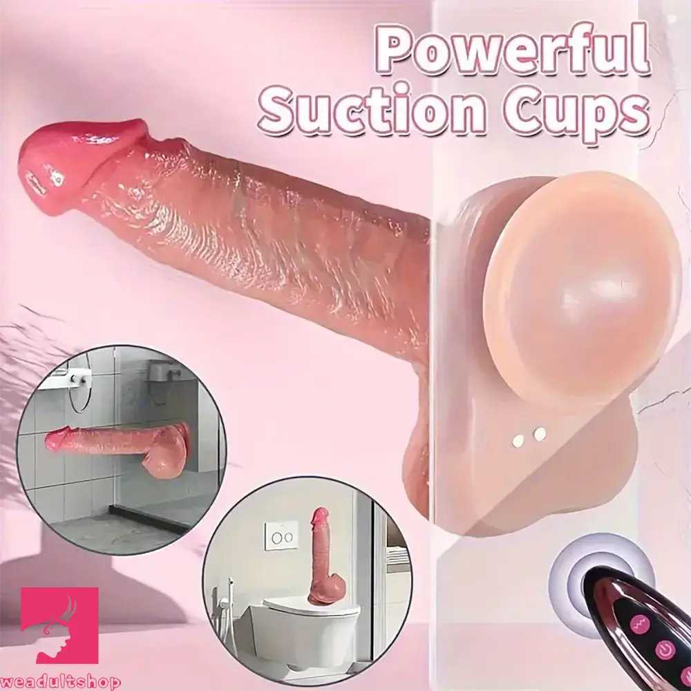 Dildo-fantasy-8.66in 4in1 Thrusting Rotation Heating Vibrating Silicone Auto Dildo