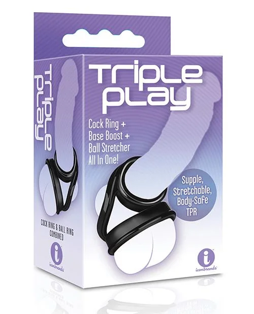 cock ring travel style-The 9's Triple Ring Tpr Cock Ring