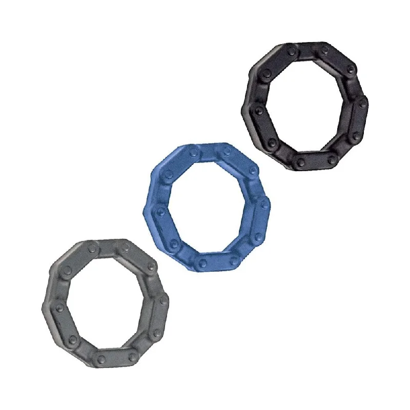 anal toys with adjustable shaft-ANAL-ESE COLLECTION CHAIN LINK COCK RINGS