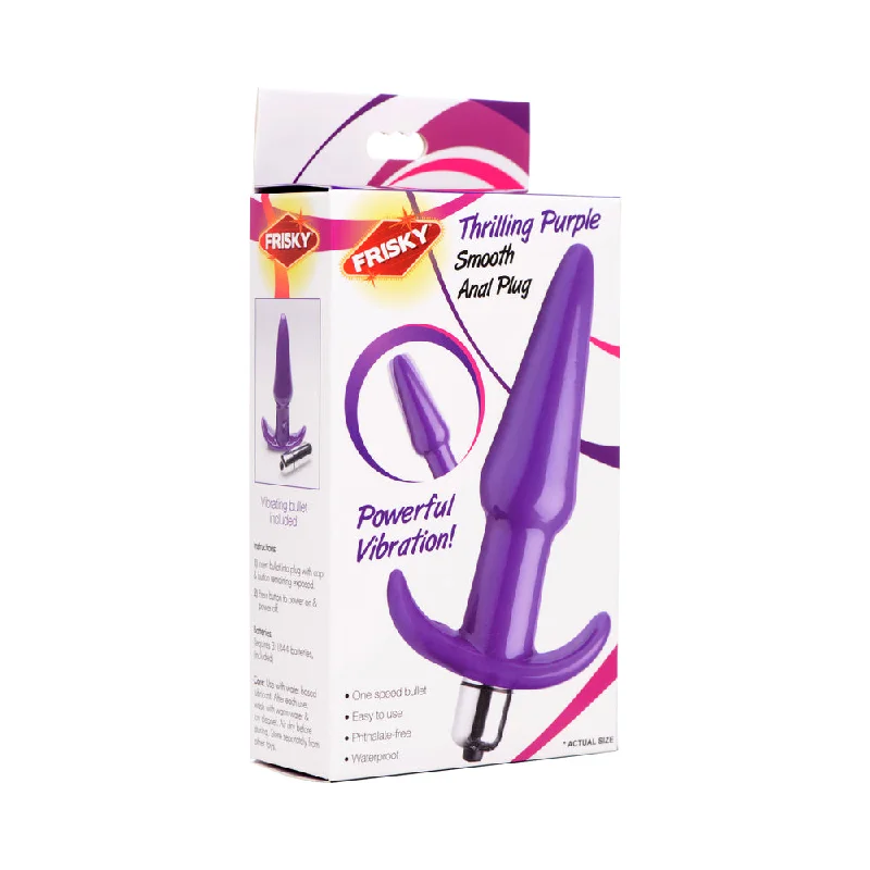 anal toys for slow fun-Thrilling Purple Smooth Anal Plug