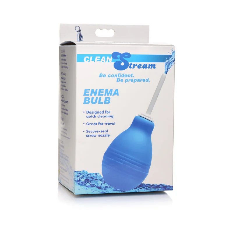 anal toys for beginner pleasure-CleanStream Enema Bulb Blue