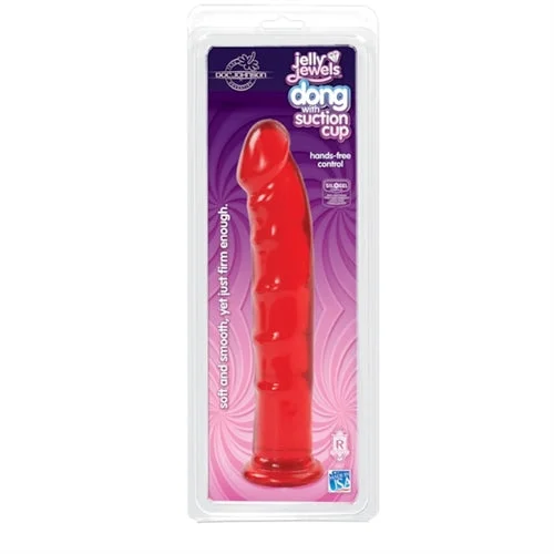 penis-infection-home-treatments-Jelly Wonderland Suction Cup Dong with 6 Rib Ticklers