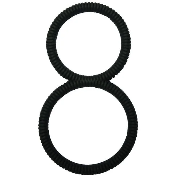 cock ring high performance-Malesation - Figure 8 Cock Ring (Black)