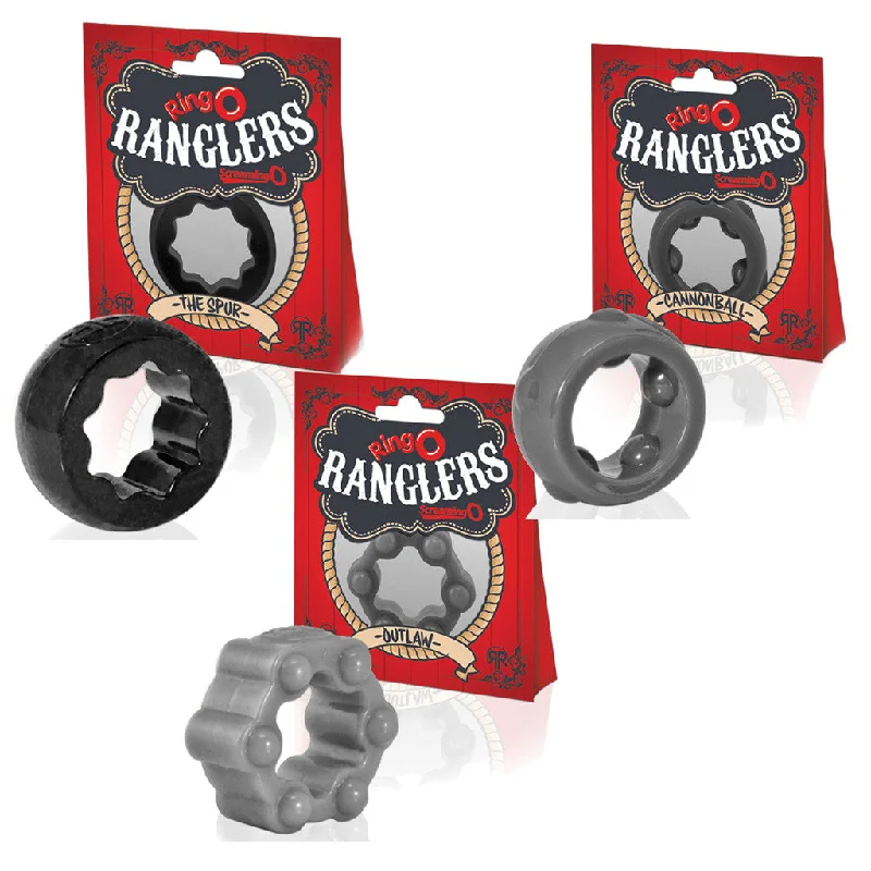 cock ring user guide-Screaming O Ranglers Penis Cock Ring Collection (3-Pack)