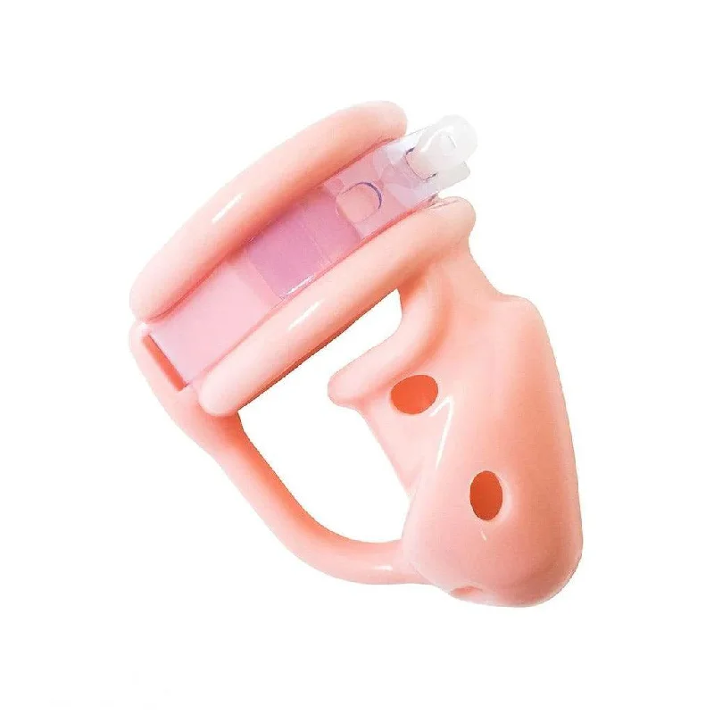 cock ring high grip-Birdlocked Silicone Classic Chastity Device, Pink