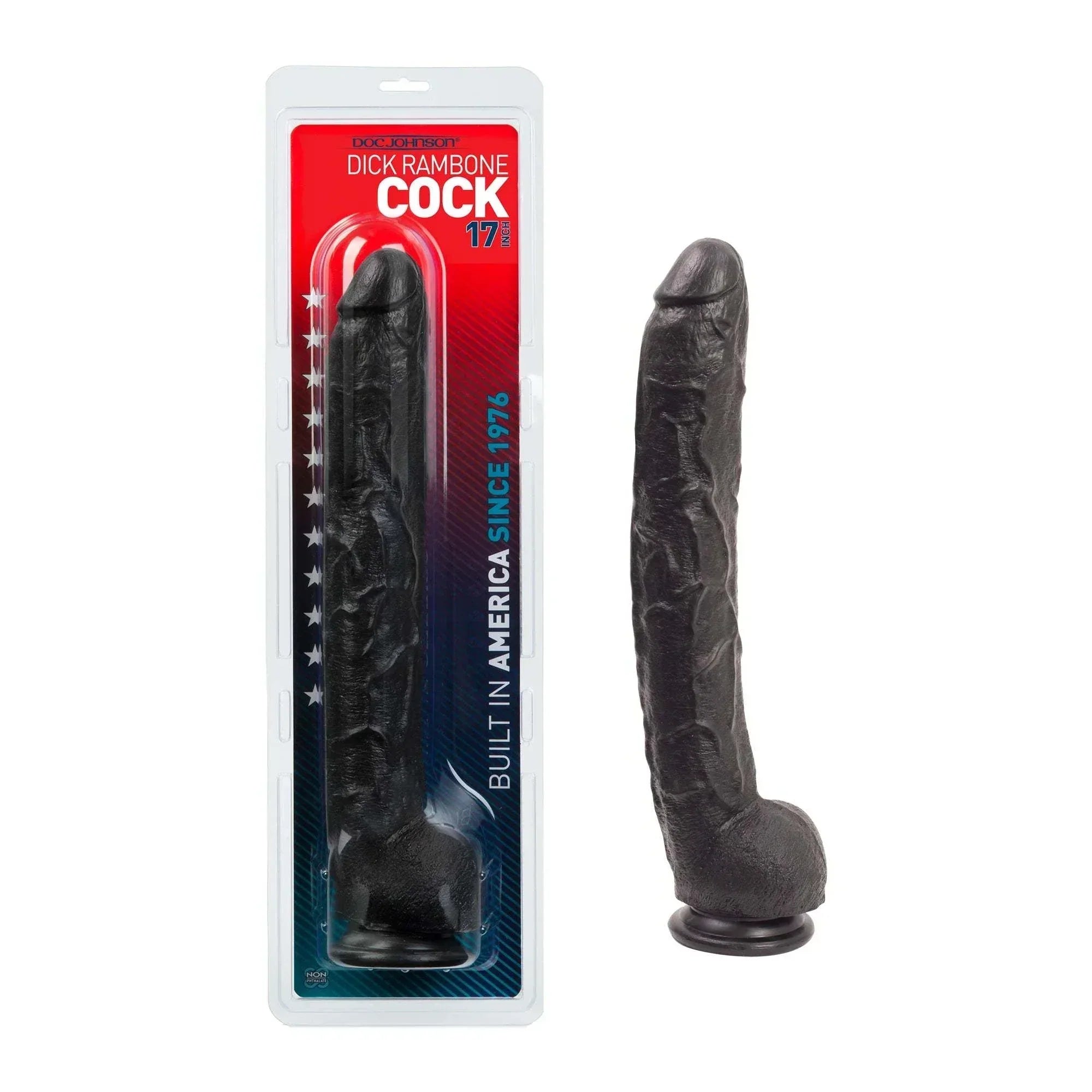 anal toys with pulsing modes-Dick Rambone: 18 in. x 2.5 in. Black