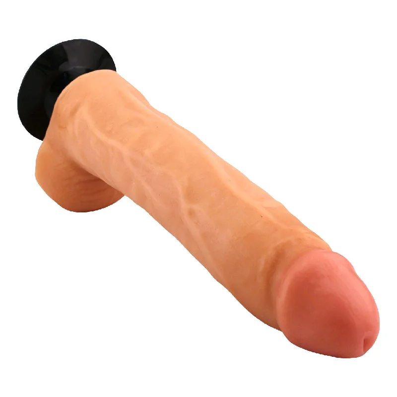 Dildo-double-10" Vibrating Dildo - Light