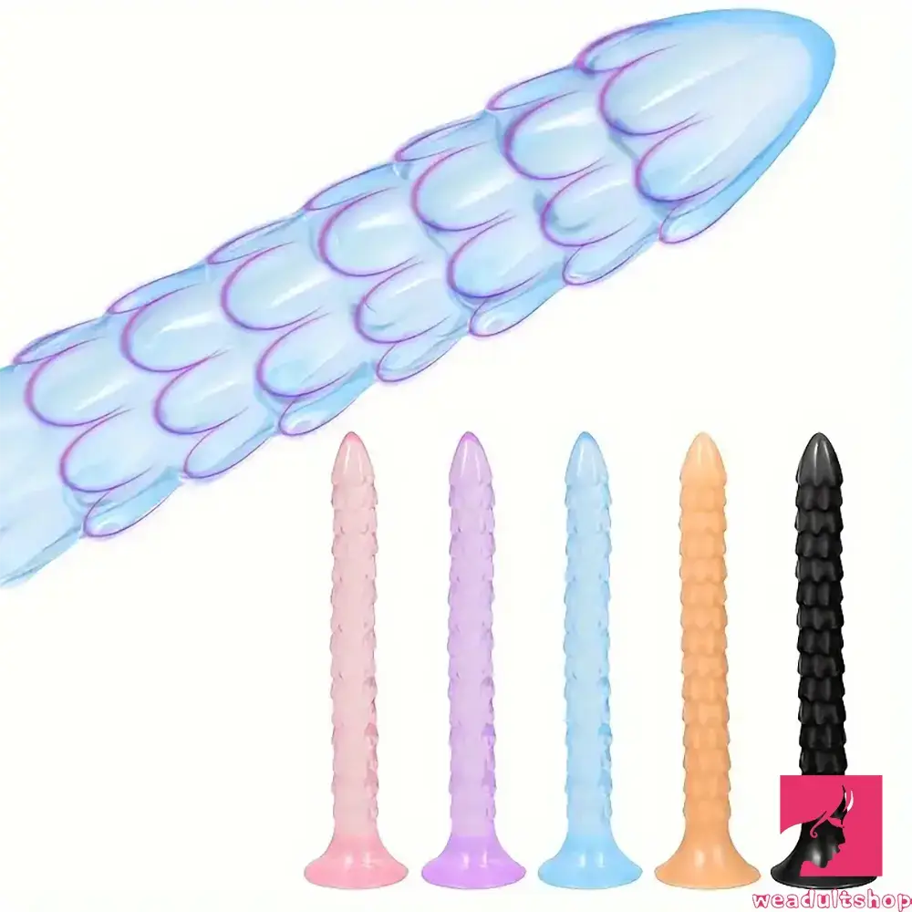 Penis-fertile-12.9in Big Spiked Long Skinny Dildo For Anus Stimulation Love Toy