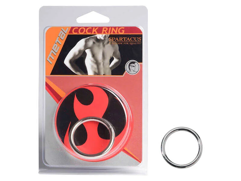 cock ring luxury texture-Spartacus Metal Cock Ring 1 1/4" - A Bold Choice for Intense Pleasure!