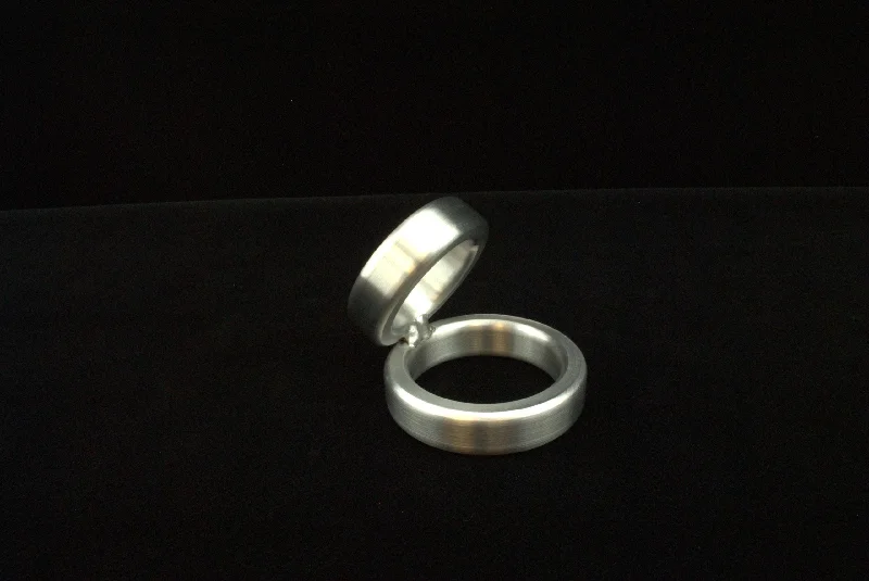 cock ring soft design-Custom Sized Ballistic Chubby 60 Degree Rings Cockring in Aluminum