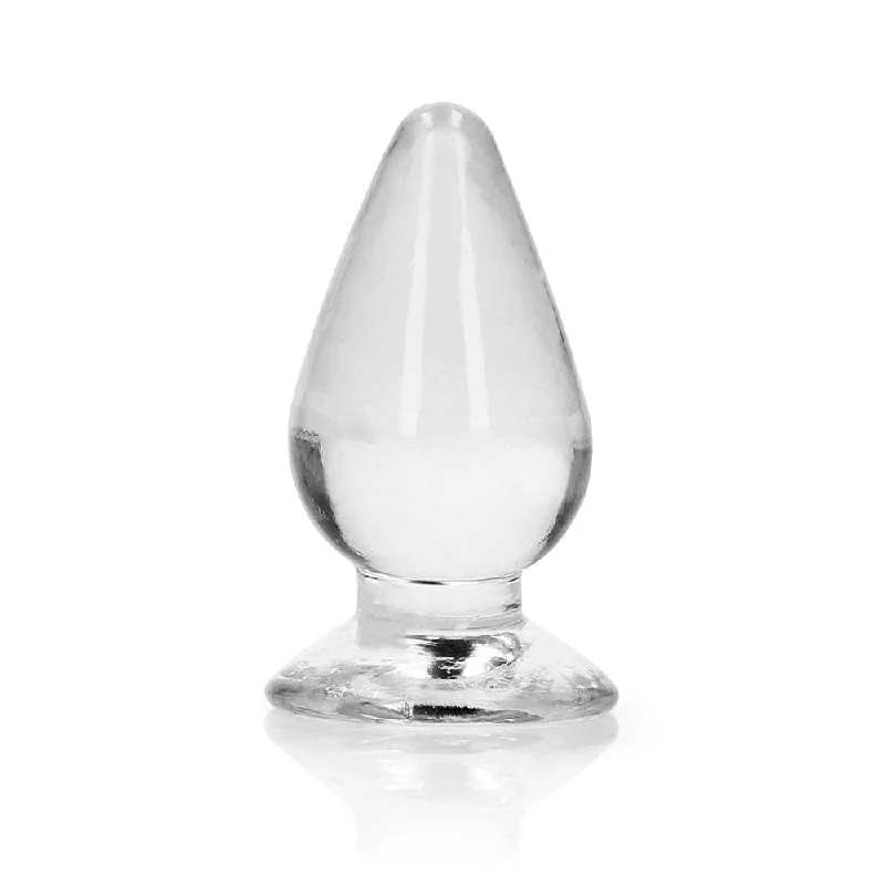 anal toys for couples fun-RealRock Crystal Clear 3.5 in. Anal Plug Clear