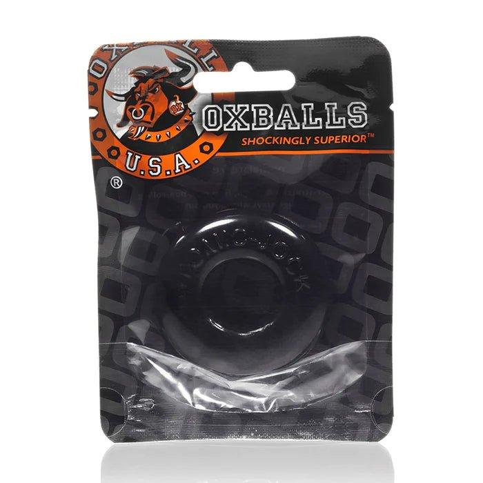 anal toys for slow play-Oxballs Donut 2 Stretch Cockring - Black