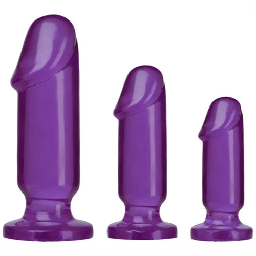 anal toys for solo nights-Crystal Jellies Anal Starter Kit - Purple