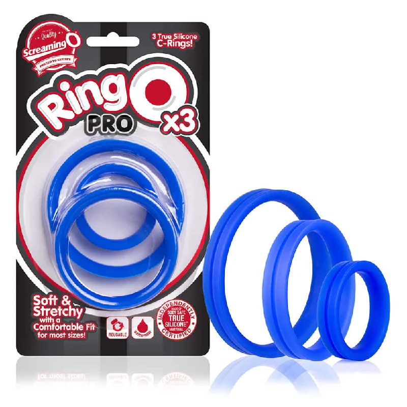 cock ring affordable luxury-Screaming O RingO Pro X3 3 True Silicone Cock Rings