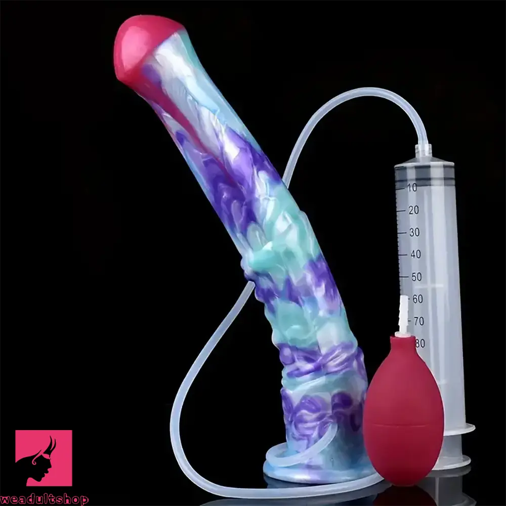 Penis-invisible-11.61in Soft Silicone Animal Horse Ejaculating Large Dildo For Men