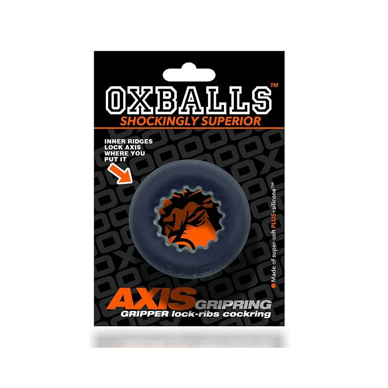 cock ring discreet comfort-Oxballs Axis Rib Griphold Cockring