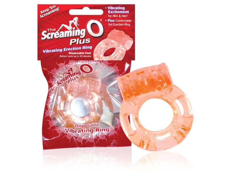 cock ring durable comfort-Screaming O Plus Vibrating Cock Ring - Enhances Erections with Soft Ticklers and 25-Minute Vibration