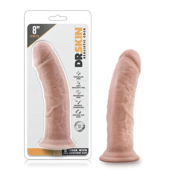 penis-size-statistics-worldwide-Dr. Skin 8'' Cock with Suction Cup