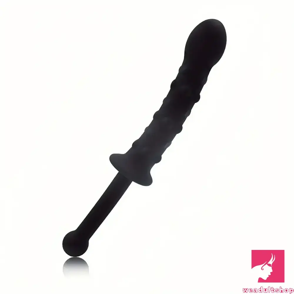 Penis-red-9.45in Unisex Soft Silicone Big Spiked Dildo With Handle For Love Toy