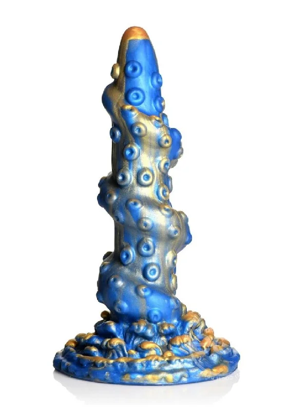 penis-circumcision-healing-process-Creature Cocks Lord Kraken Silicone Dildo - Blue/Gold