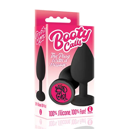 anal toys for bedroom pleasure-The 9's Booty Calls Silicone Butt Plug Black Bad Girl