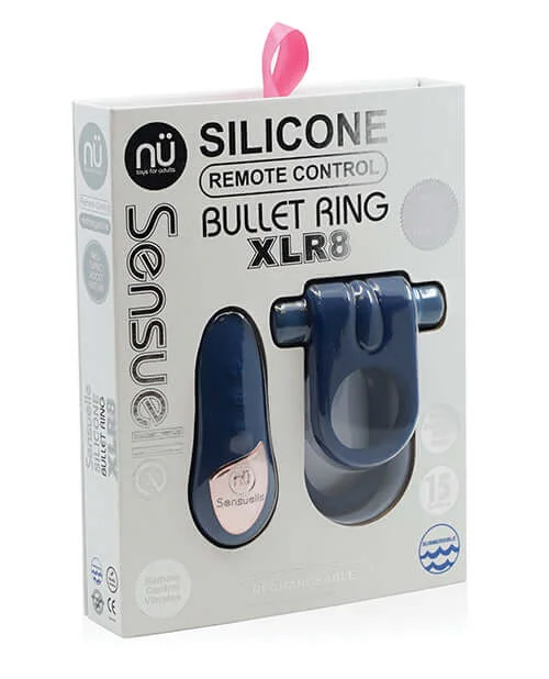 cock ring bold texture-Experience Turbo-Charged Pleasure with NU Sensuelle Silicone Ring with Remote Control XLR8