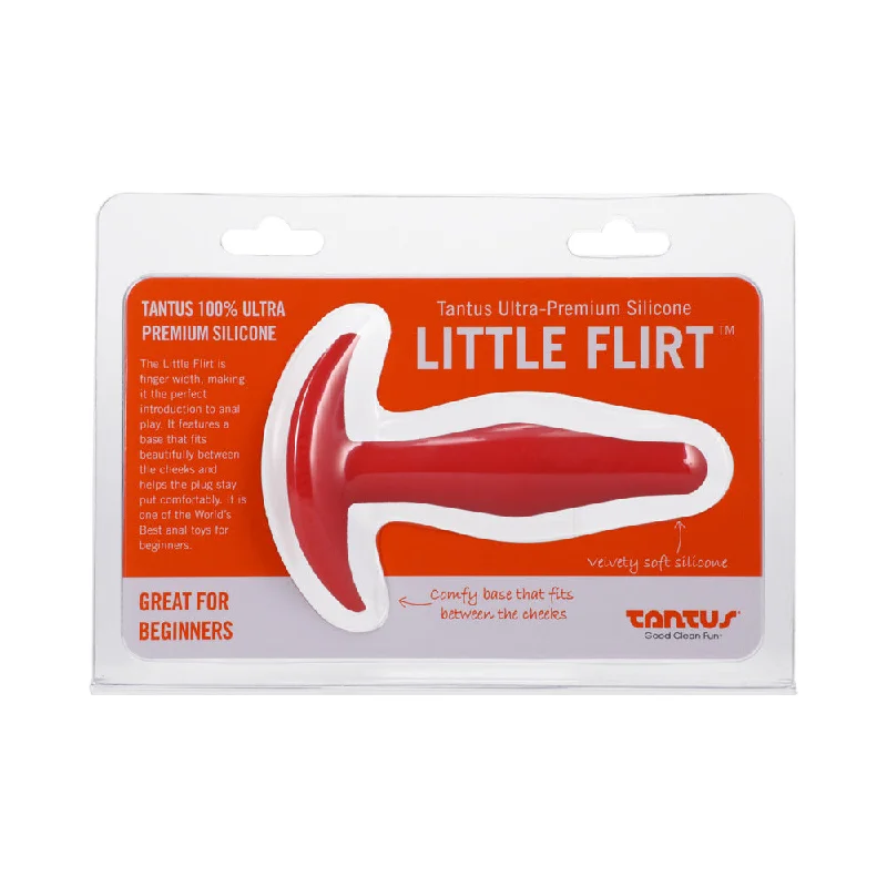 anal toys with smooth base-Tantus Little Flirt Anal Plug Ruby