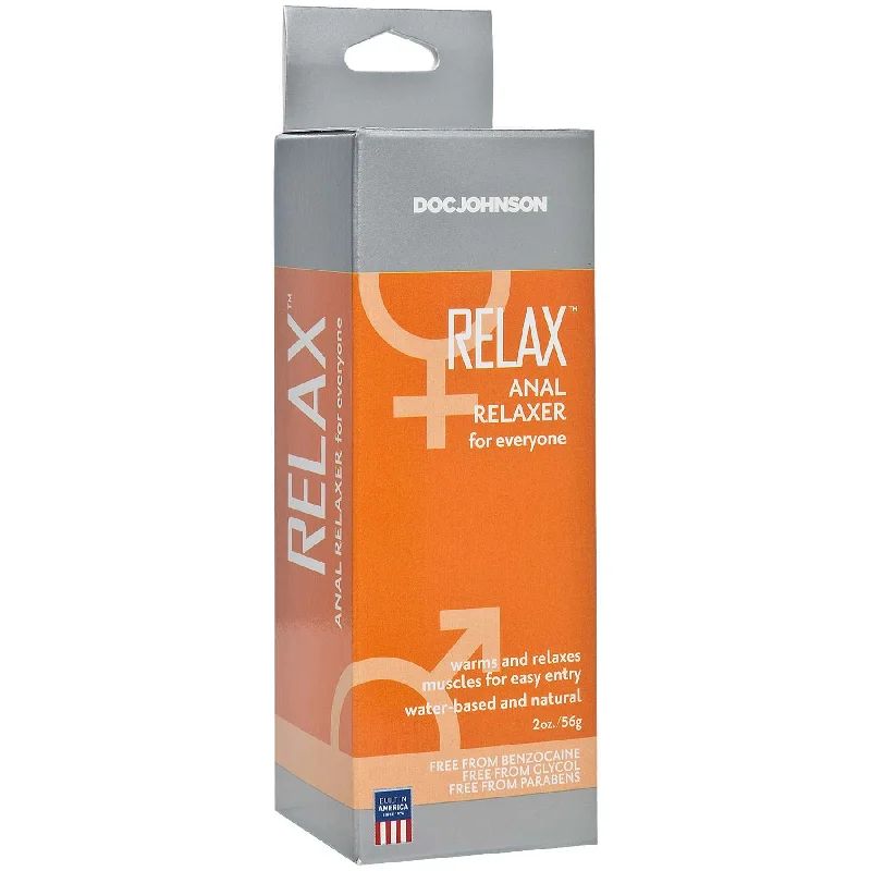 anal toys for intimate play-Relax - Anal Relaxer for Everyone - 2 Oz. - Boxed