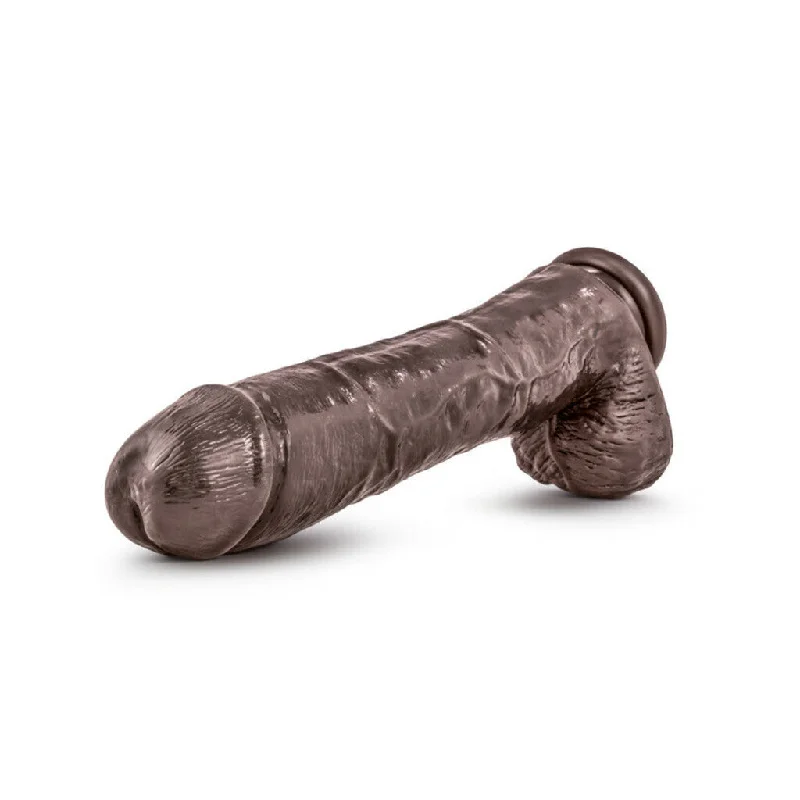 penis-sensitivity-training-tools-Dr. Skin - Mr. Savage - 11.5 in Dildo with Suction Cup - Chocolate