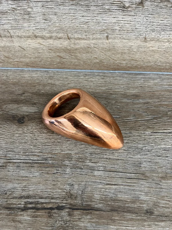 cock ring skin comfort-Teardrop Style Cockring in Copper