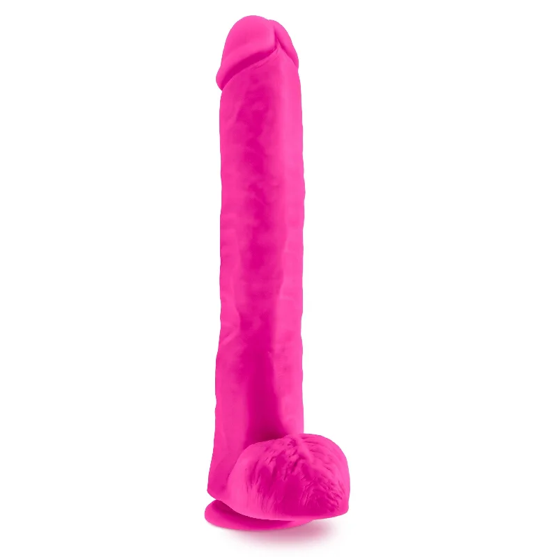 Penis-length-Au Naturel - Bold - Daddy - 14 Inch Dildo - Pink