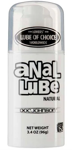 anal toys with long handle-Anal Lube - Natural Lubricant - 3.4 Oz.