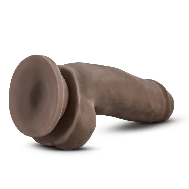 penis-odor-prevention-ideas-Au Naturel 7" Sensa Feel Fat Boy - Chocolate