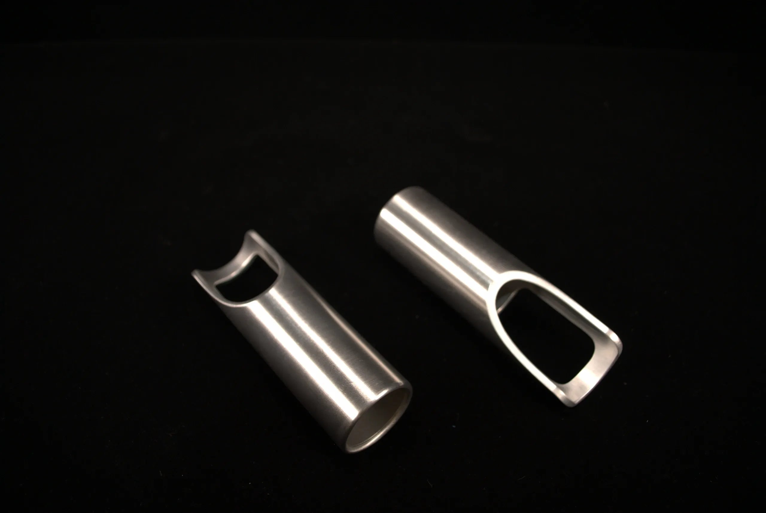 cock ring sleek texture-Cock Splint (Thin Wall Style) Penis Tube Cockring in Aluminum