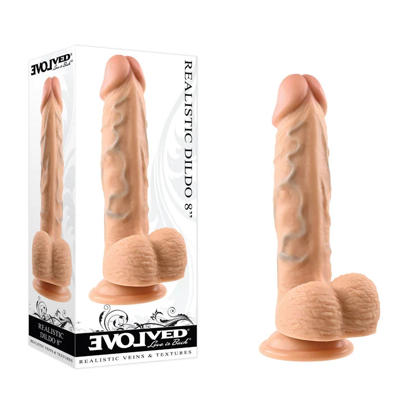 penis-workout-routines-easy-Evolved REALISTIC DILDO 8'' LIGHT