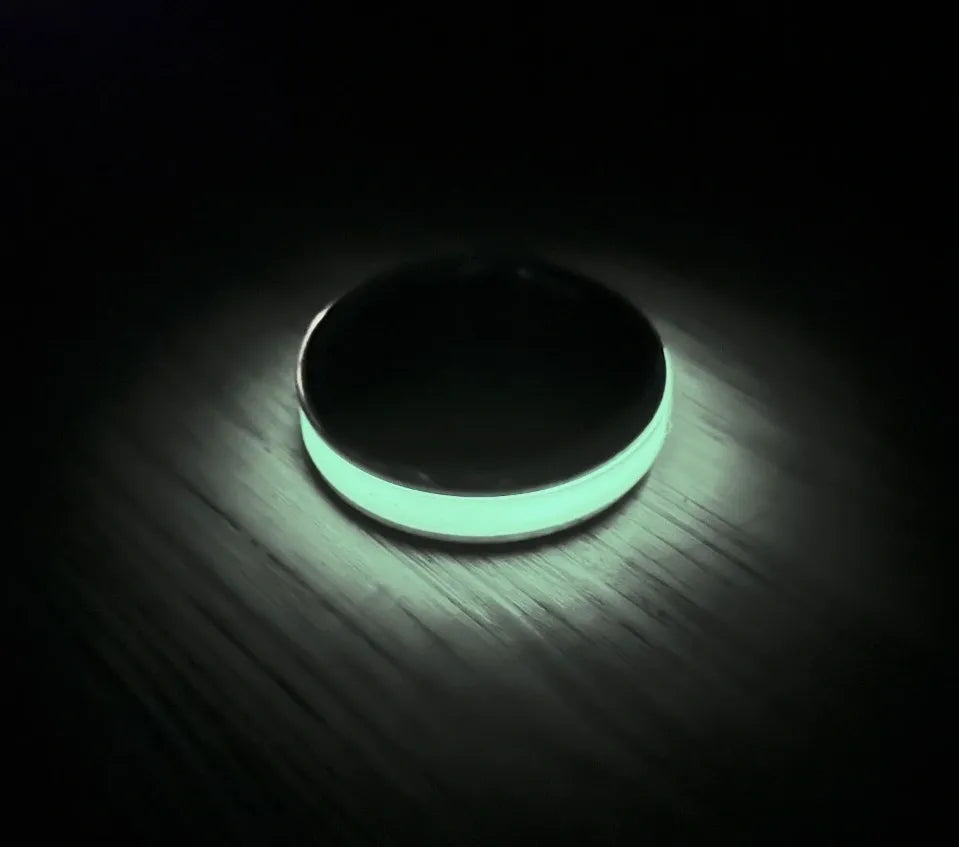 cock ring flexible shape-Lumiglo Style Glow in the Dark Cockring in Aluminum