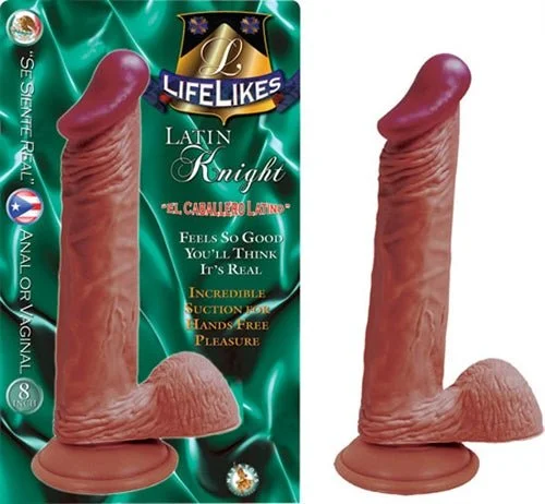 penis-stretching-techniques-guide-Lifelike Latin Knight 8 Inch