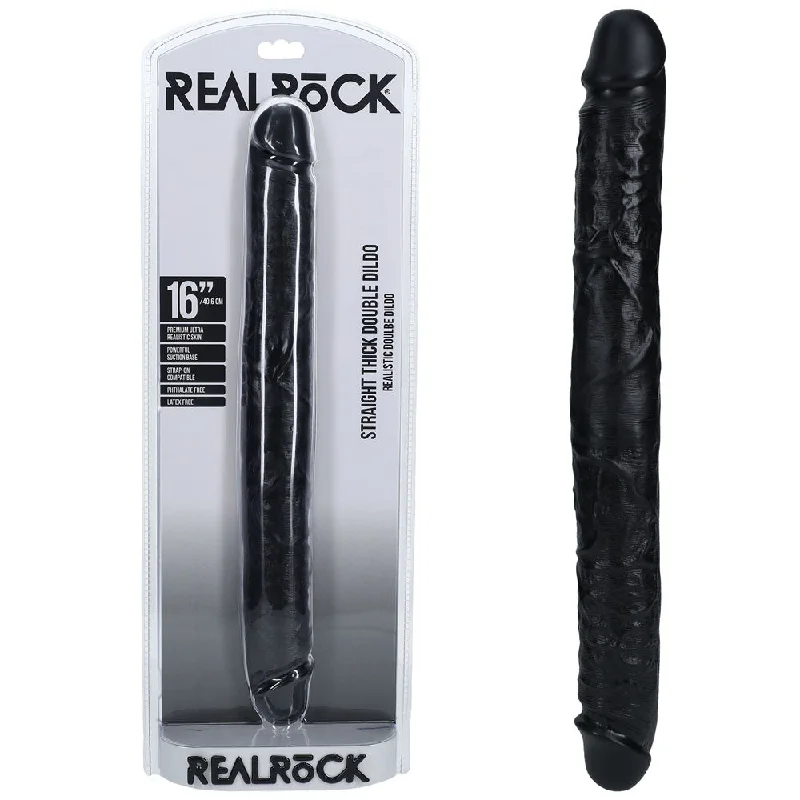 penis-blood-vessel-care-REALROCK 40cm Thick Double Dildo -